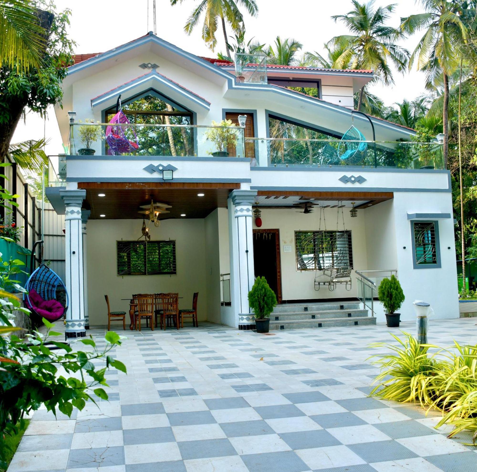 Seas The Day Luxurious 5Bhk Villa 2Min From Awas Beach With Huge Private Pool อลีบาก ภายนอก รูปภาพ