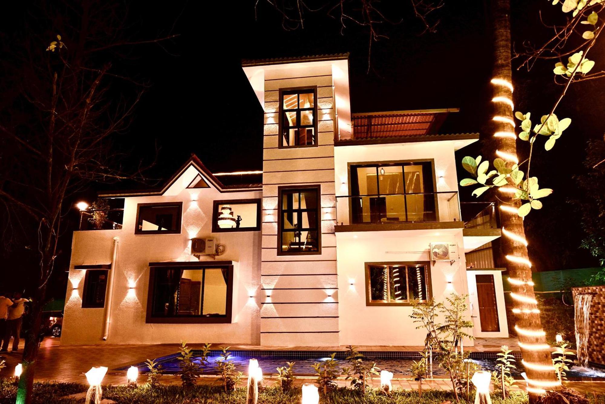 Seas The Day Luxurious 5Bhk Villa 2Min From Awas Beach With Huge Private Pool อลีบาก ภายนอก รูปภาพ