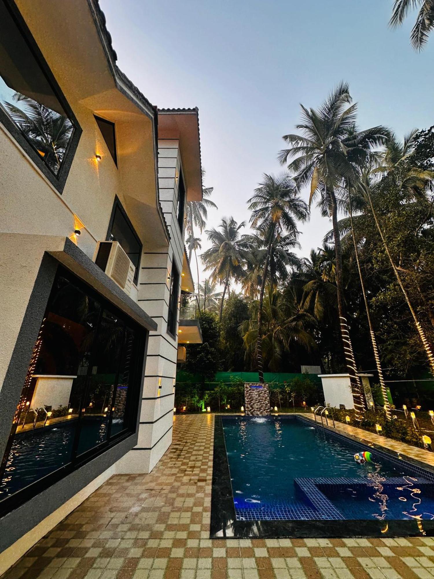 Seas The Day Luxurious 5Bhk Villa 2Min From Awas Beach With Huge Private Pool อลีบาก ภายนอก รูปภาพ