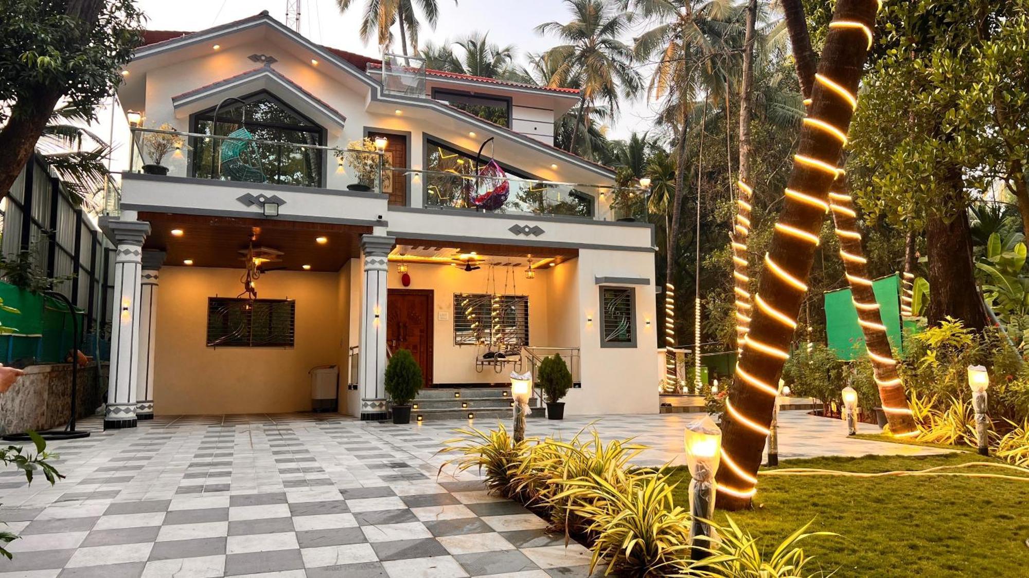 Seas The Day Luxurious 5Bhk Villa 2Min From Awas Beach With Huge Private Pool อลีบาก ภายนอก รูปภาพ