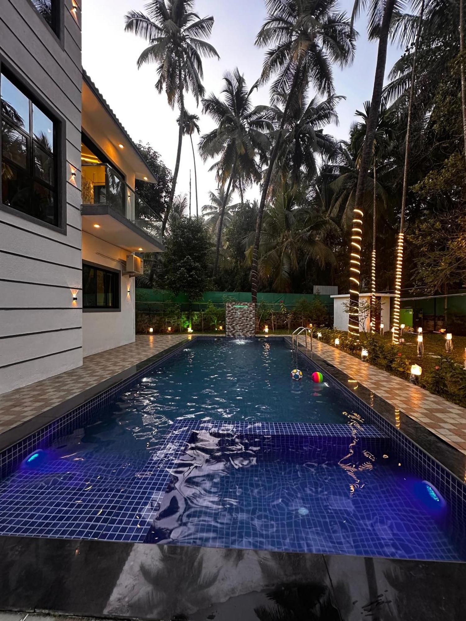 Seas The Day Luxurious 5Bhk Villa 2Min From Awas Beach With Huge Private Pool อลีบาก ภายนอก รูปภาพ