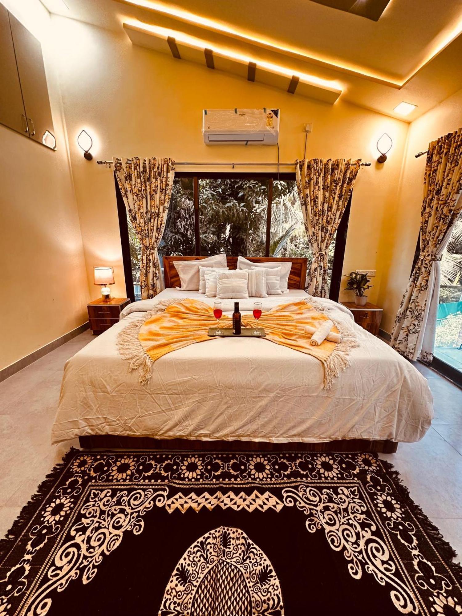 Seas The Day Luxurious 5Bhk Villa 2Min From Awas Beach With Huge Private Pool อลีบาก ภายนอก รูปภาพ