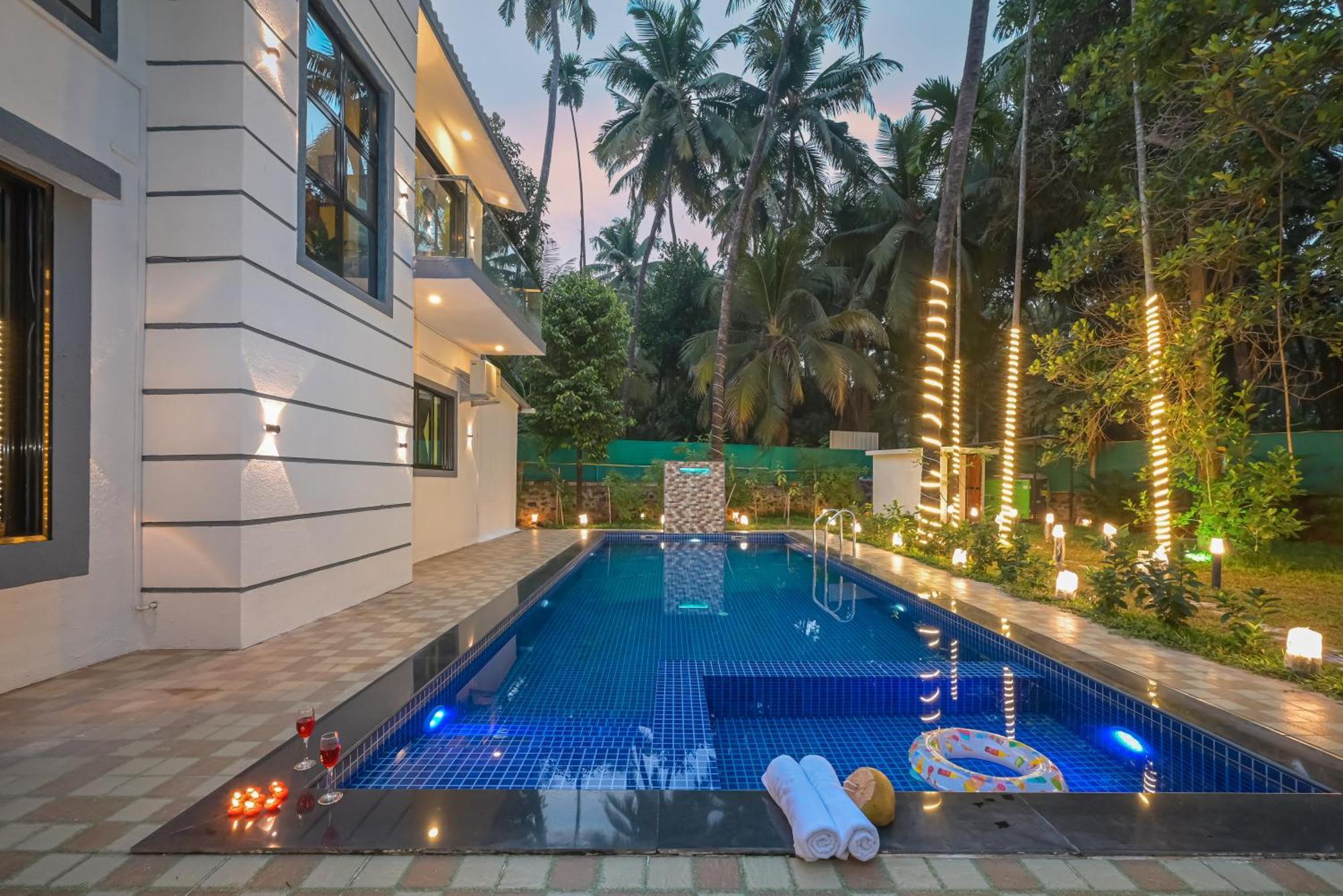 Seas The Day Luxurious 5Bhk Villa 2Min From Awas Beach With Huge Private Pool อลีบาก ภายนอก รูปภาพ