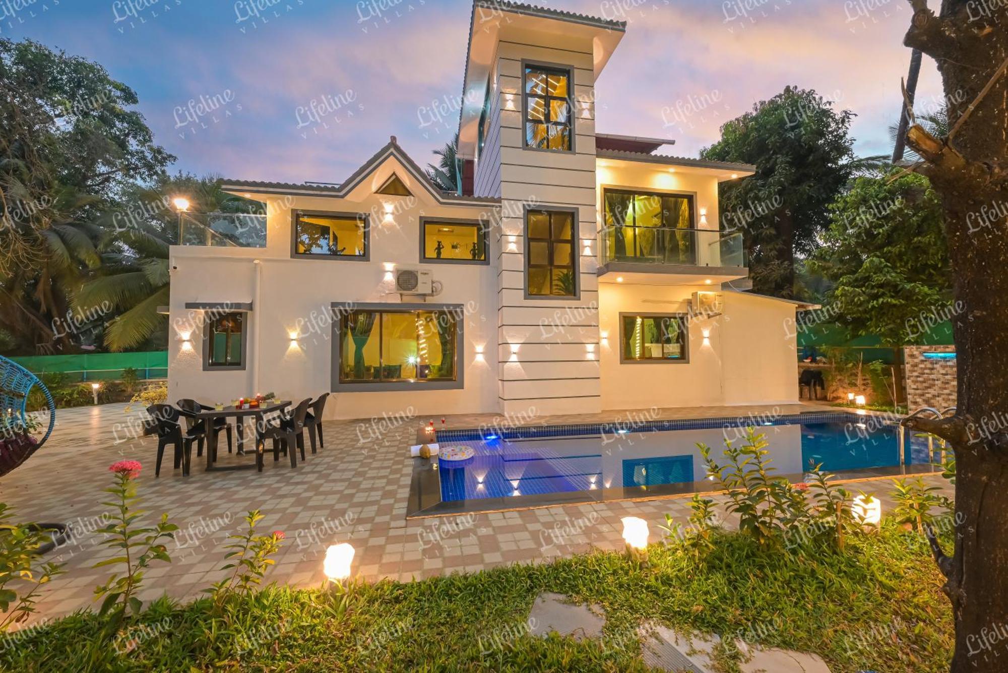 Seas The Day Luxurious 5Bhk Villa 2Min From Awas Beach With Huge Private Pool อลีบาก ภายนอก รูปภาพ